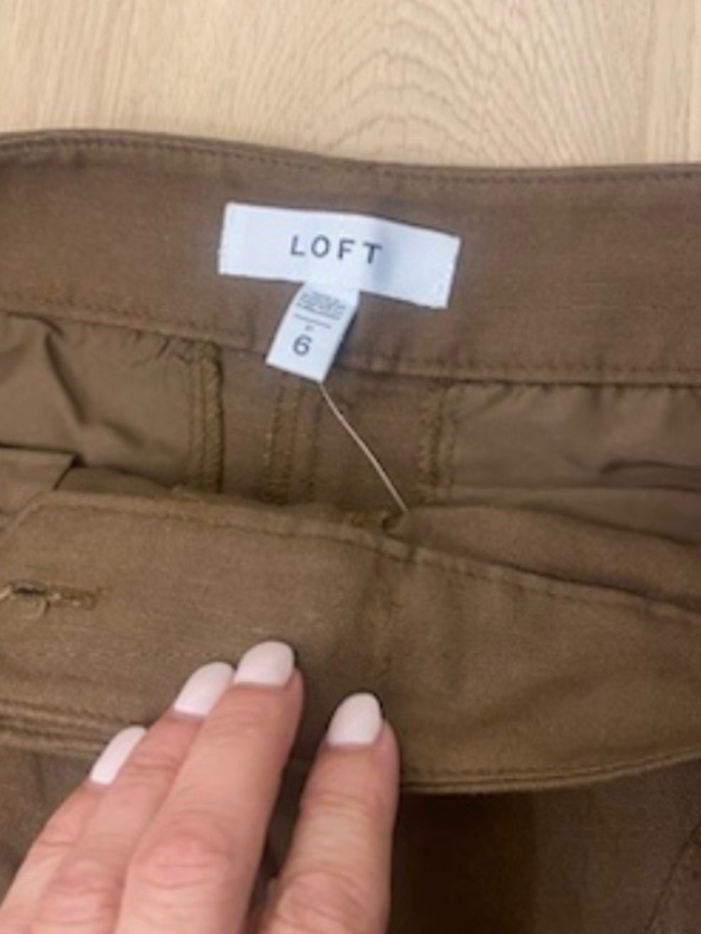 Loft Linen Blend Wide Leg Pants - Picture 6 of 7
